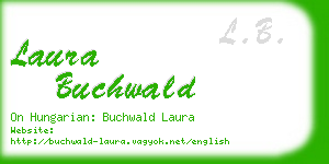 laura buchwald business card